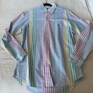 Ralph Lauren Pastel Striped Button-Down Shirt